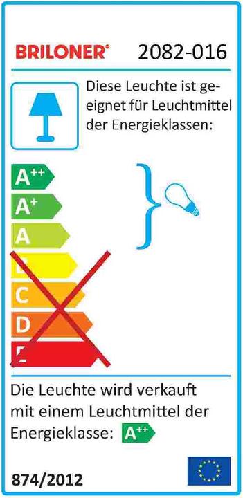 Label énergétique Briloner Comfort Light (400 lm, GU10)