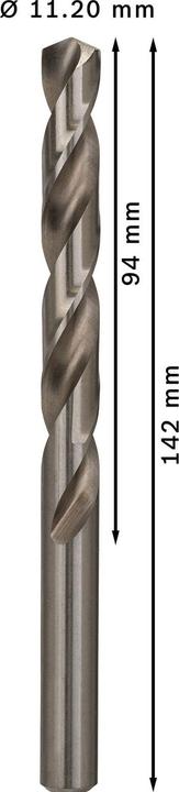 Immagine prodotto Bosch Professional Zubehör Trapano PRO Metal HSS-G, 11,2 x 94 x 142 mm (11,2 mm)