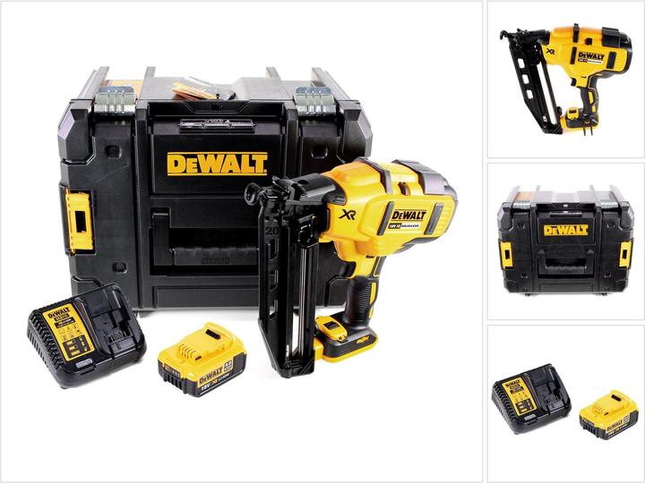 Produktbild DeWalt DCN 660 M1 Akku Nagler 18V 32 - 63mm Brushless + 1x Akku 4,0Ah + Ladegerät + Koffer