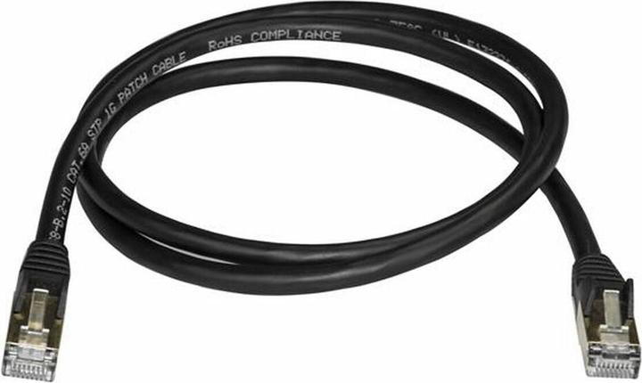 Produktbild StarTech Patch Cable Cat6a 1m Black (STP, CAT6a, 1 m)