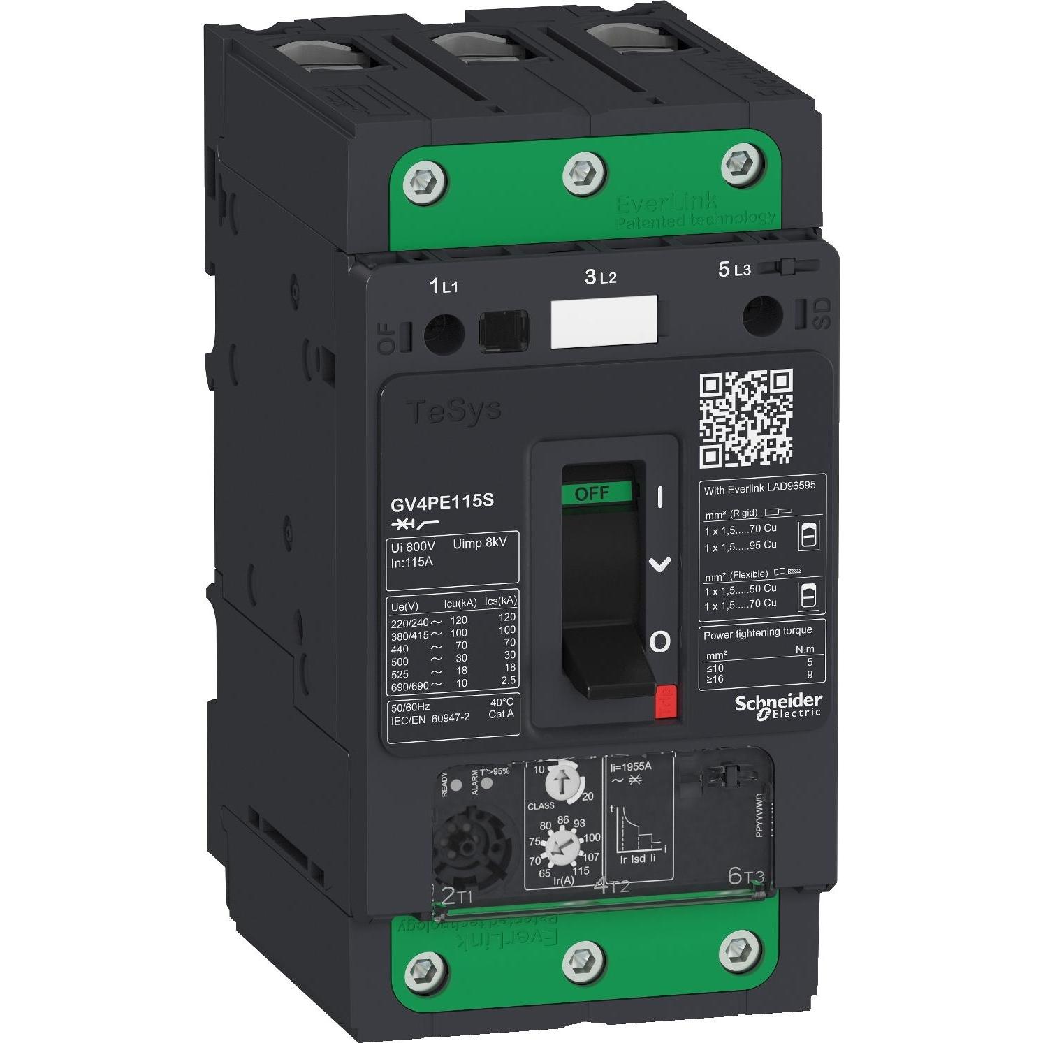 Schneider Electric, Schutzschalter, GV4PE Therm/Mag2A 100kA Elin