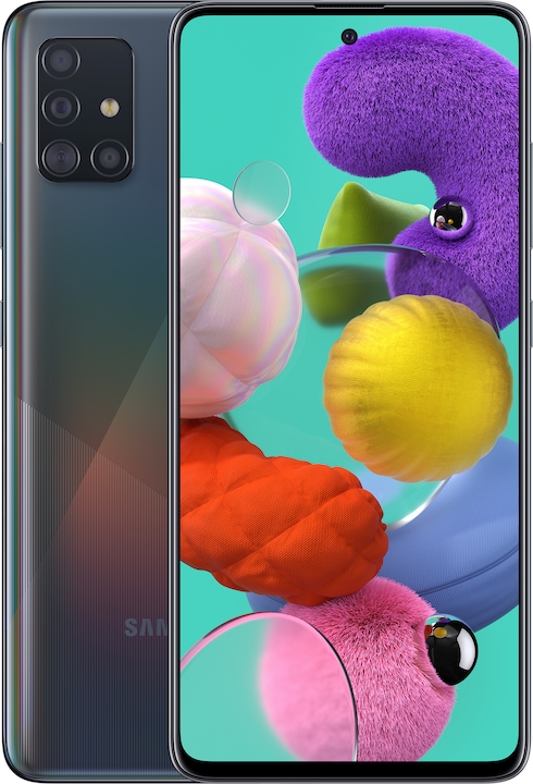 Samsung Galaxy A51 (128 GB, Prism Crush Black, 6.50", Dual SIM + SD, 48 Mpx, 4G)