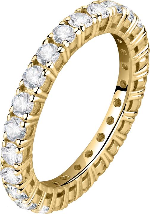 Morellato Glittering gold-plated ring with Scintille SAQF171 zircons - Circuit: 52 mm (L) (52)