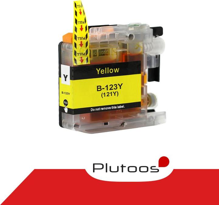 Immagine prodotto Plutoos Brother LC-123Y Cartuccia XXL compatibile, giallo (Y)