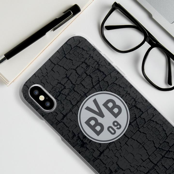 Produktbild DeinDesign Silikon Hülle für Apple iPhone X Handyhülle Case Smartphone Schutzhülle BVB Borussia Dortmund (Apple iPhone X)
