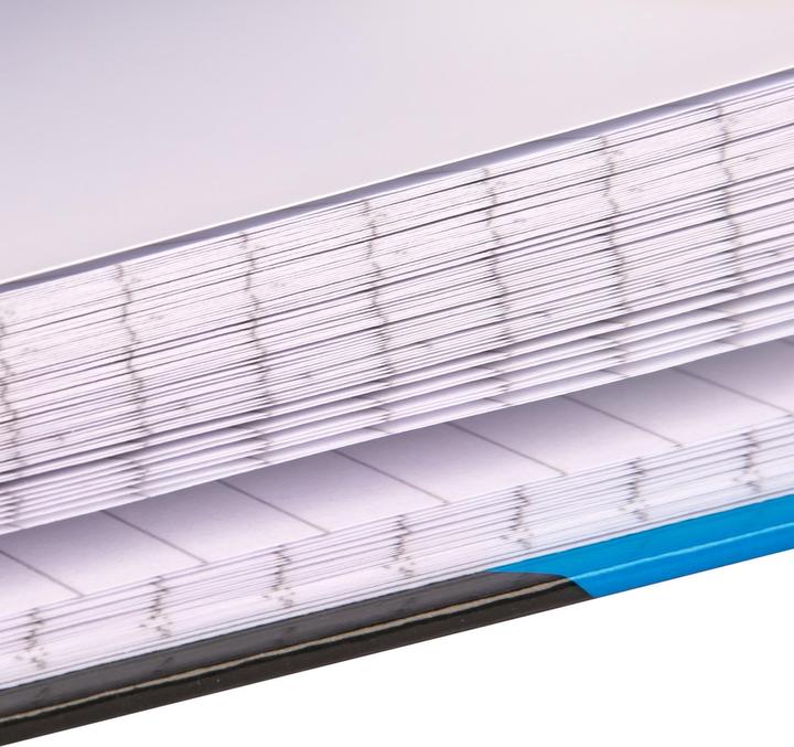Produktbild Idena Kladde A4 liniert schwarz blau FSC-Mix (A4, Kariert, Harter Einband)