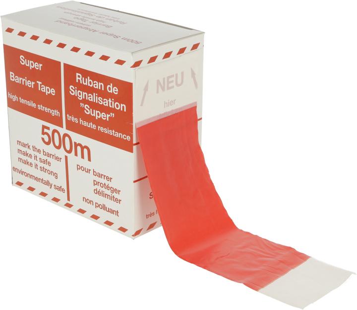 Kerbl Folien-Absperrband 100m x 80mm - geblockt Abrollbox