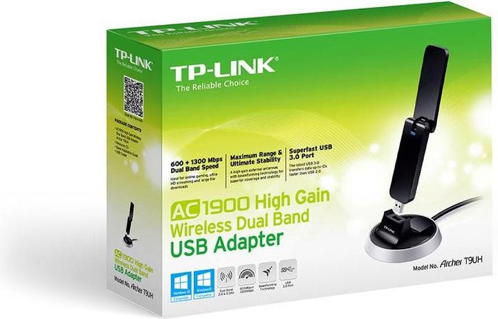 Productafbeelding TP-Link Archer T9UH: AC1900 USB 3.0 adapter (USB 3.0)