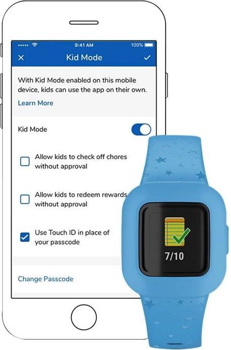 Actual product image Garmin Vivofit jr. 3 Blue Stars (20 mm)