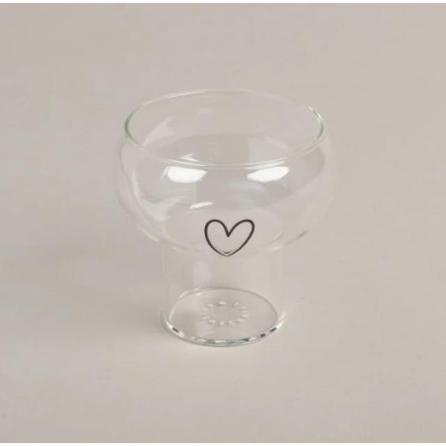 Produktbild Eulenschnitt Bubble Glas Herz - von (0.20 l)