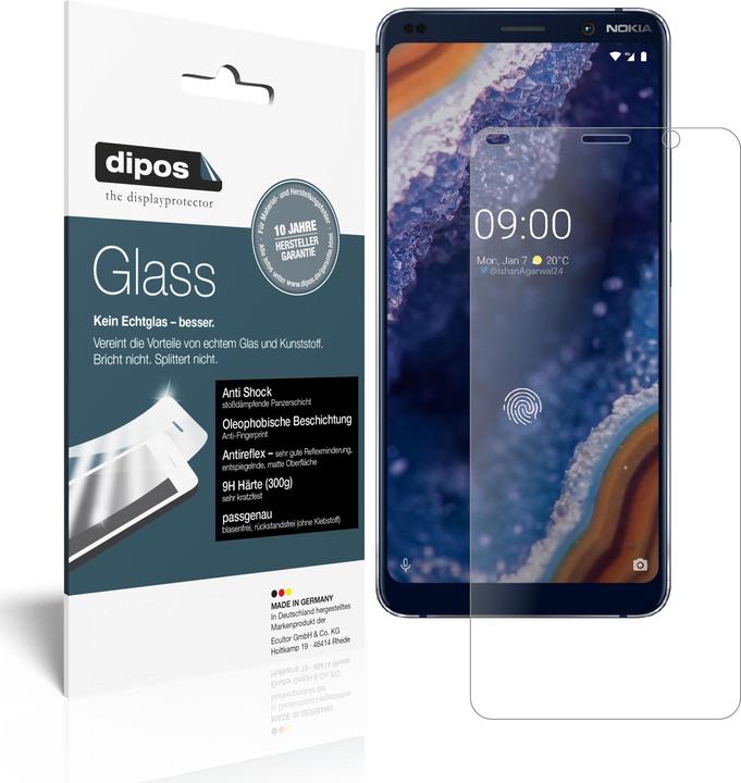 Dipos Pellicola Protettiva Per Nokia 5.1 (2 Pezzi) – Cristallo Trasparente, Anti-Graffio, Made In Germany