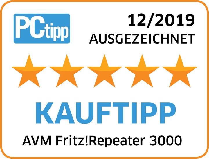 Produktbild AVM FRITZ!Repeater 3000 (1733 Mbit/s, 400 Mbit/s)