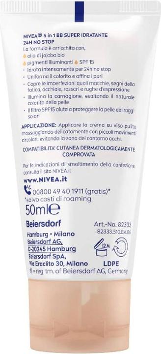 Produktbild NIVEA 5 In 1 Bb Cream Super Idratante Naturale