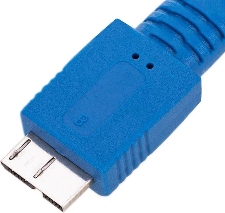 Produktbild Techly USB3.0 Flachkabel Stecker TypA-Stecker Micro B bl (1 m, USB 3.2)