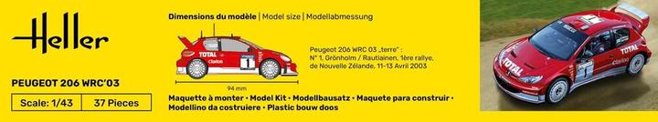 Image du produit Heller Peugeot 206 WRC'03
