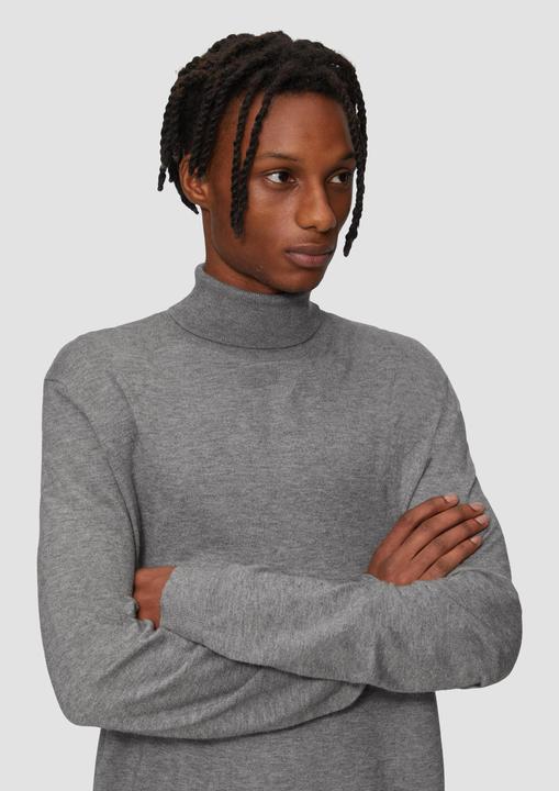 Produktbild S.Oliver Strickpullover Slim-Fit-Pullover mit Rollkragen (XXL)