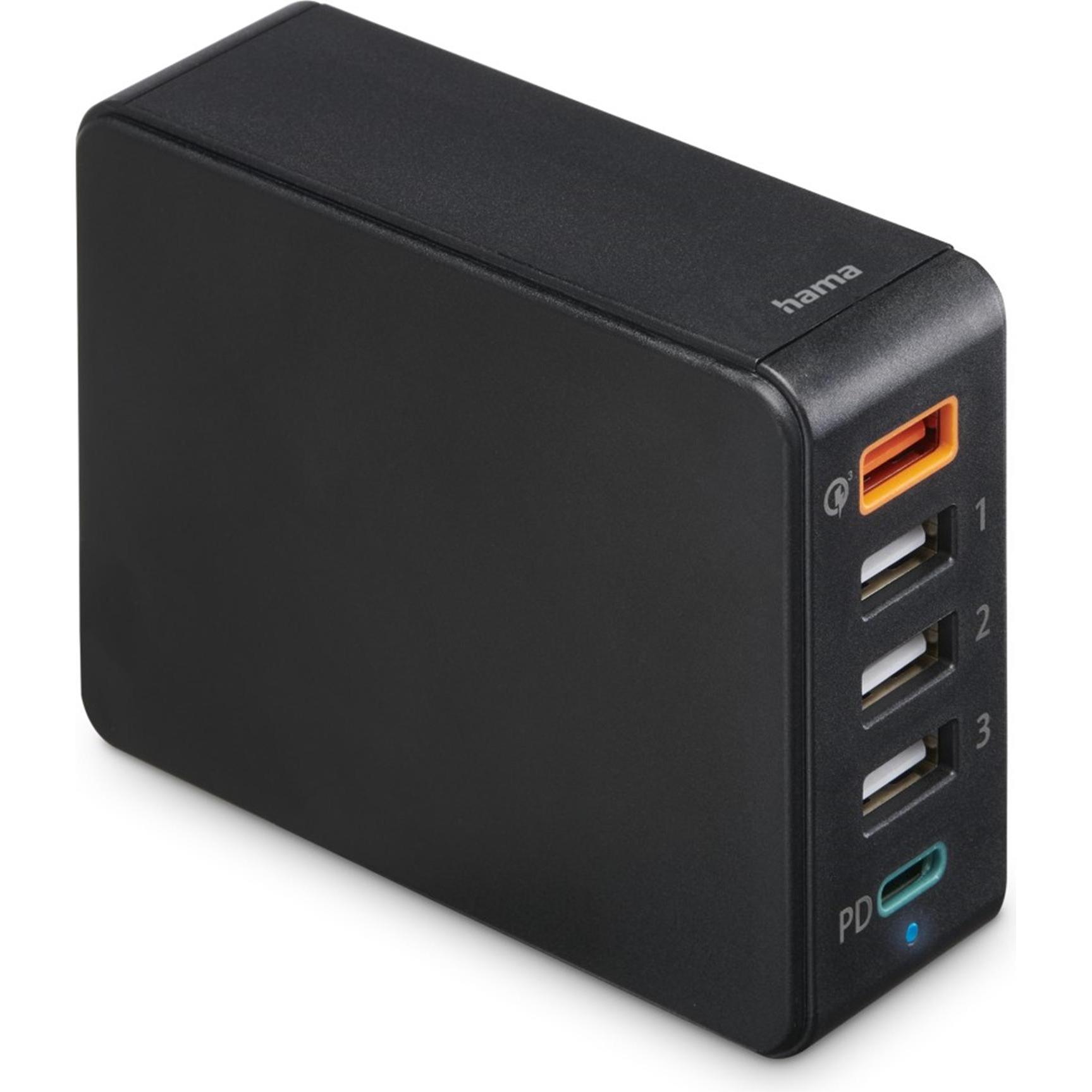 Thumbnail - Hama Schnellladegerät 5 Ports (51 W), USB Ladegerät, Schwarz