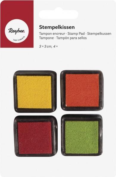 Image du produit Rayher Set de mini tampons encreurs - Spring, 4 pcs