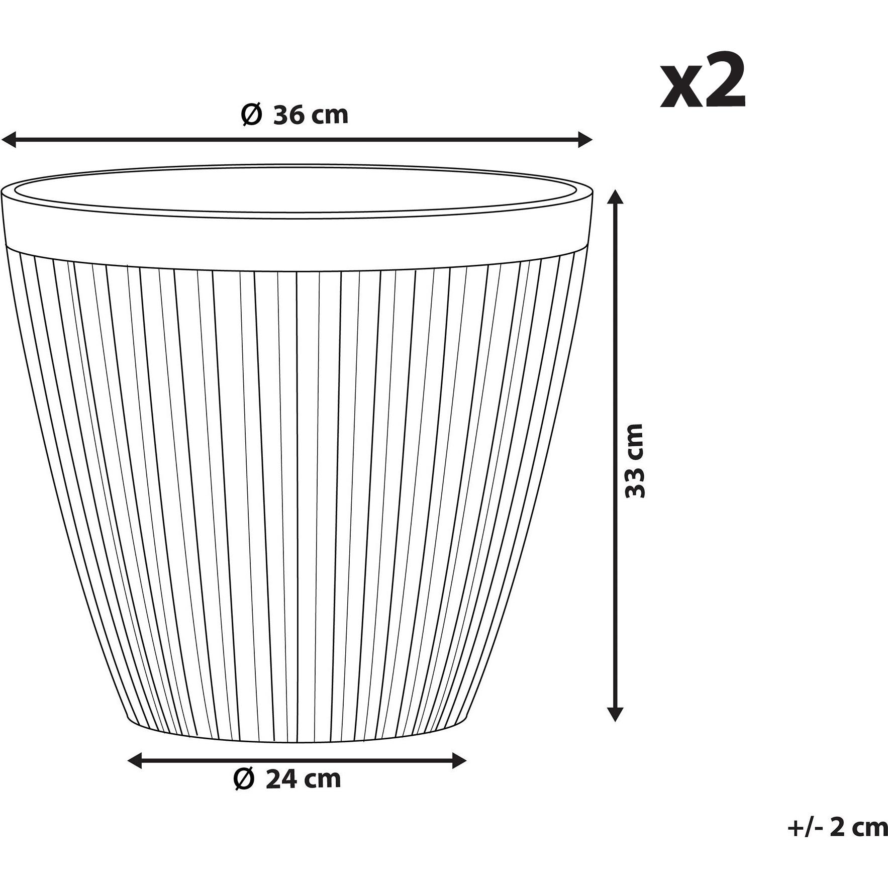 Thumbnail - Beliani, Blumentopf, Poka (36 cm)