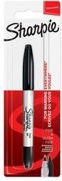 Actual product image Sharpie Marker Twin Tip Extra Fine + Fine (Black, 1 mm, 1 x)