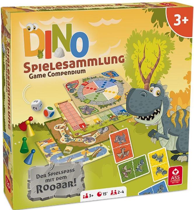 ASS Altenburg Dino Spielesammlung, board game, for 2-4 players, from 5 years (DE edition) (French)