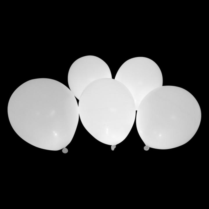 Produktbild Amscan 5 LED Ballone weiss (5x)