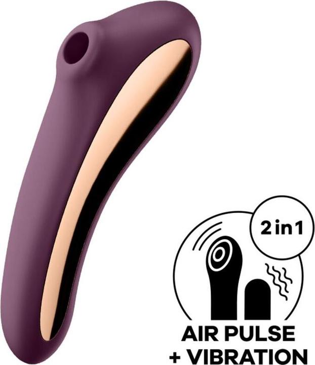 Image du produit Satisfyer Dual Kiss Air Pulse Vibrator - Wine Red