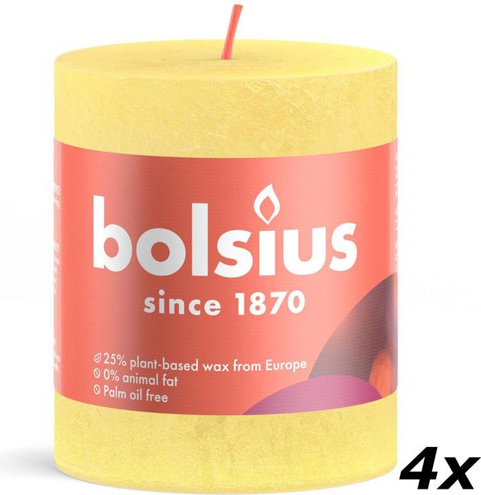 Actual product image Bolsius Set of 4 Pillar Candle (4 pcs.)
