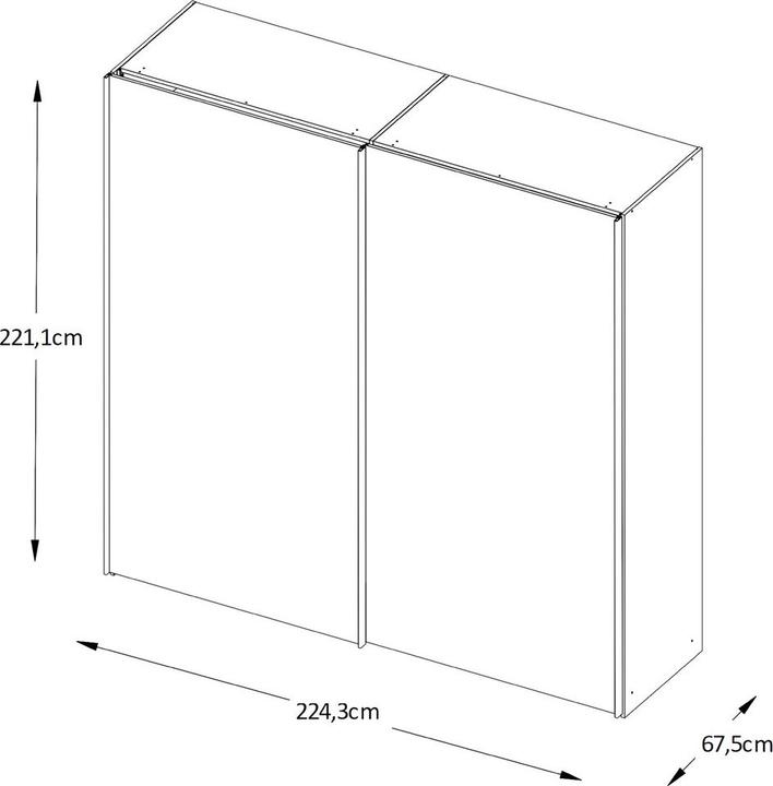 Immagine prodotto Moderano Primo (225 x 68 x 222 cm)