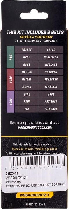 Actual product image Work Sharp Sharpening belt assortment 80 220 6000