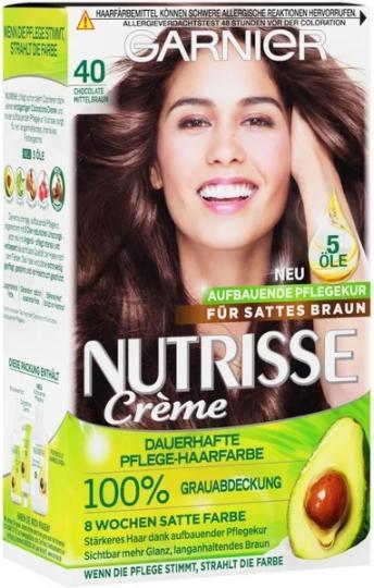 Image du produit Pierre Fabre Garnier Nutrisse, 4 Chocolat -Marron, teinture pour cheveux (4 Chocolats -Médium)