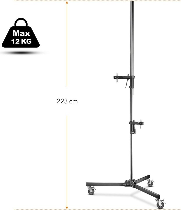 Produktbild Walimex pro Pro Rollstativ (223 cm, 12 kg)