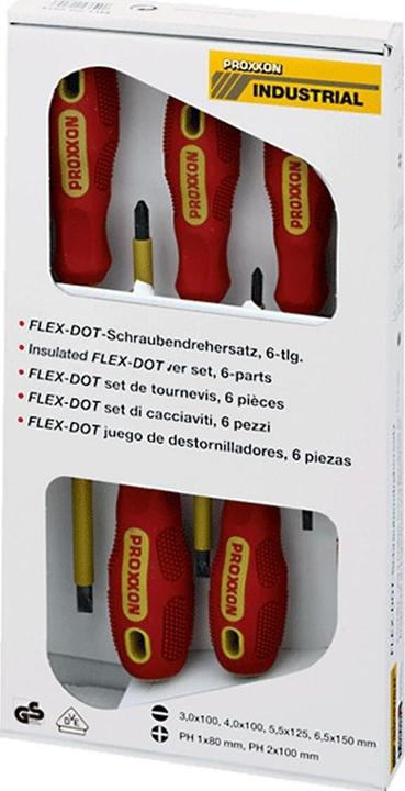 Produktbild Proxxon VDE Schraubendreher-Set 6teili (Phillipps-Kreuzschlitz (PH), Schlitzschrauben)