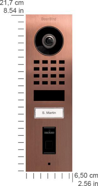 Actual product image Doorbird Door station D1101FV (Ethernet)