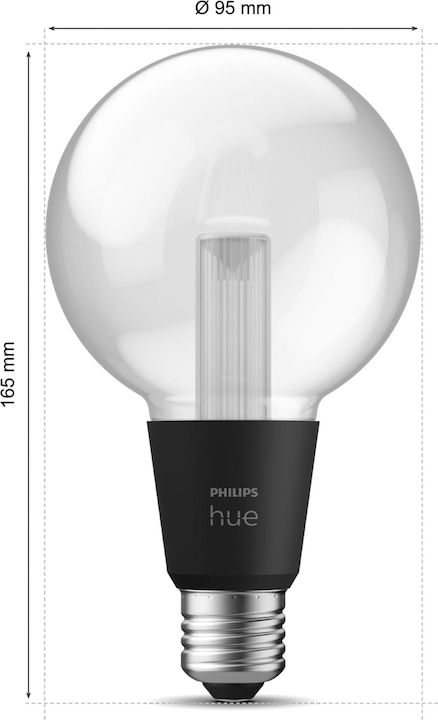 Actual product image Philips Hue White & Color Ambiance Lightguide Globe (E27, 6.80 W, 500 lm, 1 x, G)