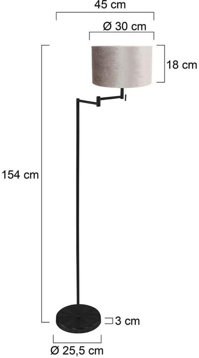 Actual product image Steinhauer Stehleuchte Bella (E27)