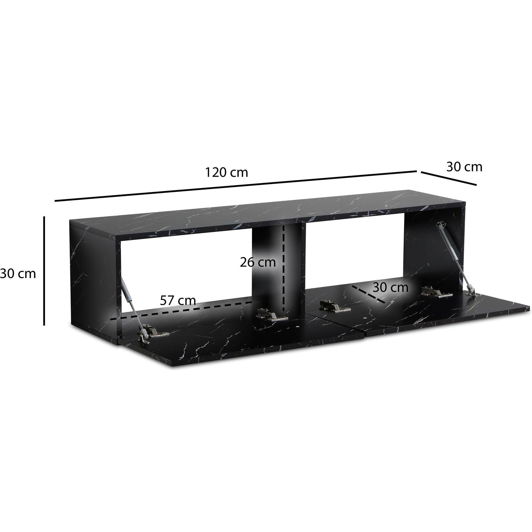 Thumbnail - Wohnling, TV Möbel, Hängend (120 x 30 x 30 cm)