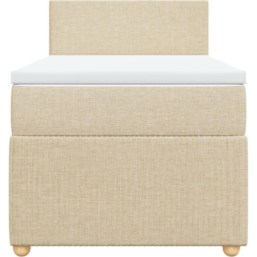 Thumbnail - VidaXL, Bett, Bo x springbett mit Matratze 90 x 190 cm Stoff (90 x 190 cm)