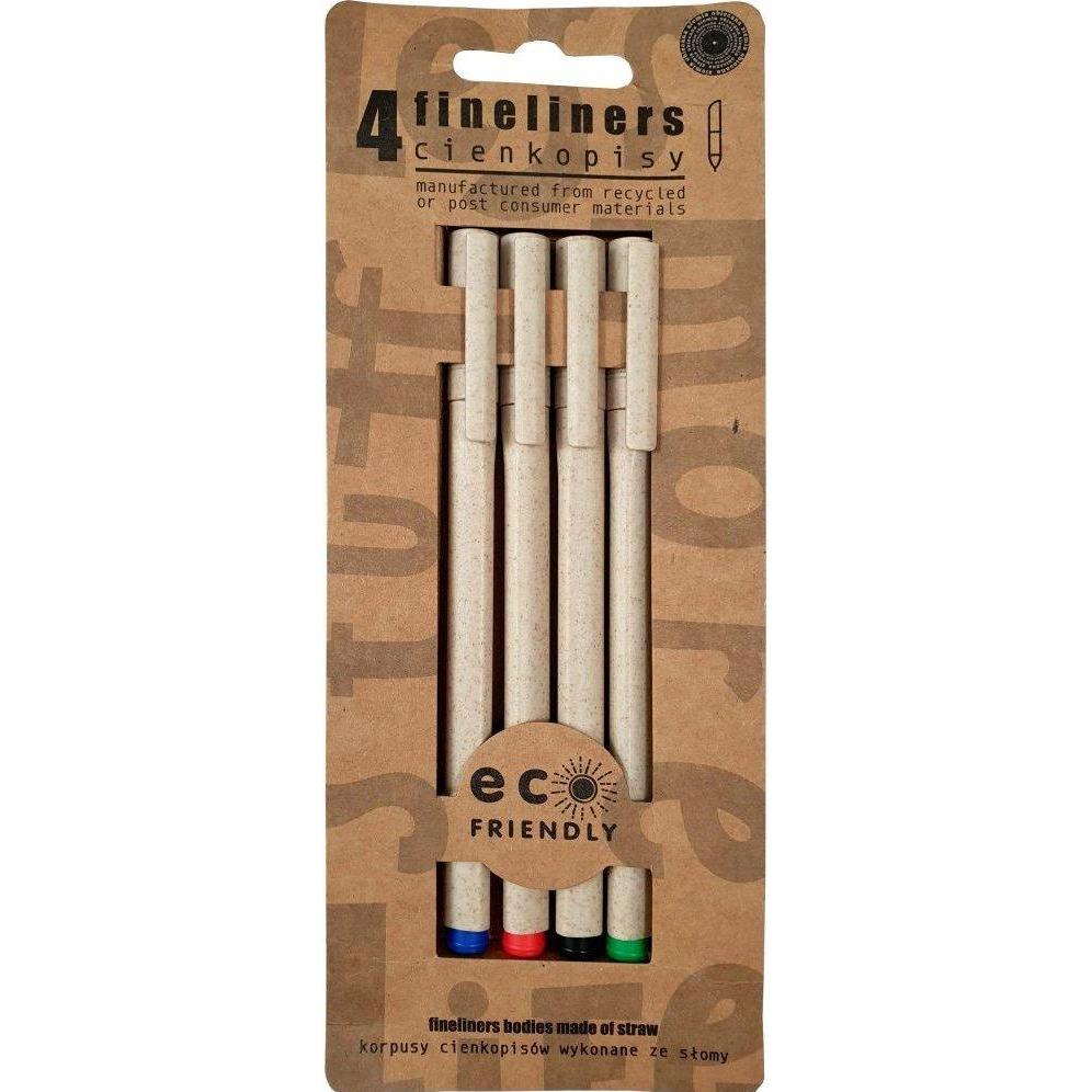 ECO, Penne, Ökologische Fineliner, Strohkörper, 4 Farben