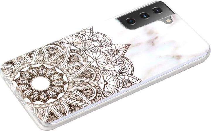 Produktbild Cover-Discount Galaxy S21+ - Softes Silikon Gummi Case Marbel Mandala (Samsung Galaxy S21+)