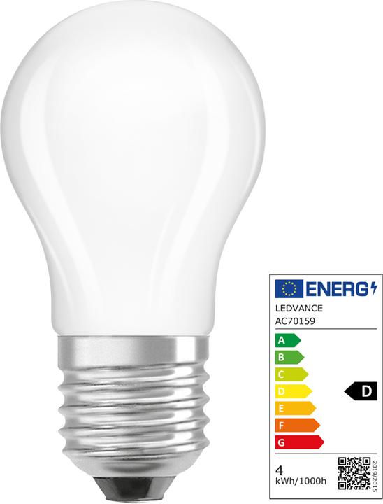 Image du produit Osram LED Leuchtmittel LED Retrofit CLASSIC P 3.4W 827 Frosted E27 Warm weiss 4099854467875 (E27, 470 lm, 6 x)