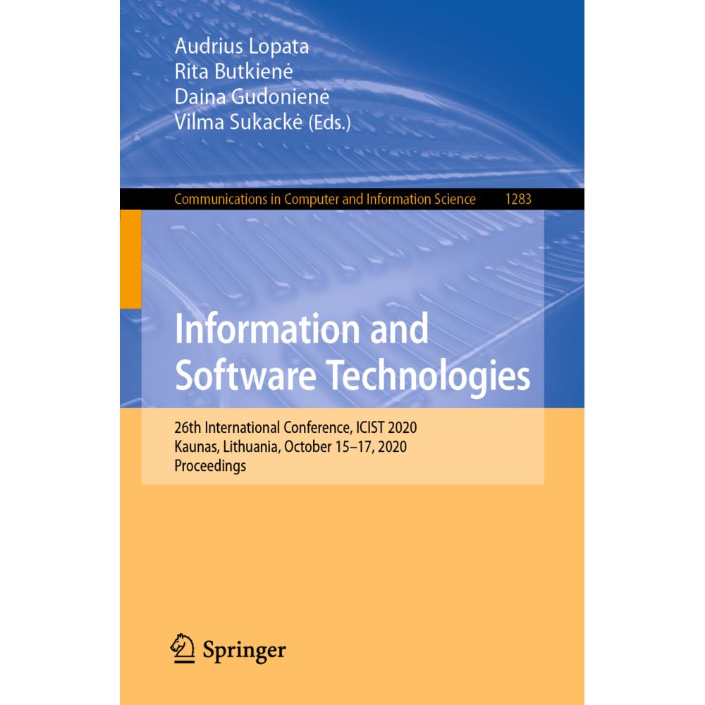 Information and Software Technologies, Fachbücher von Audrius Lopata, Daina Gudonien, Vilma Sukack, Rita Butkien