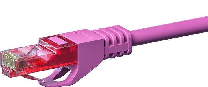 Produktbild Dsit CAT6 Netzwerkkabel, U/UTP, 2 meter, Rosa, 100% Kupfer (U/UTP, CAT6, 2 m)