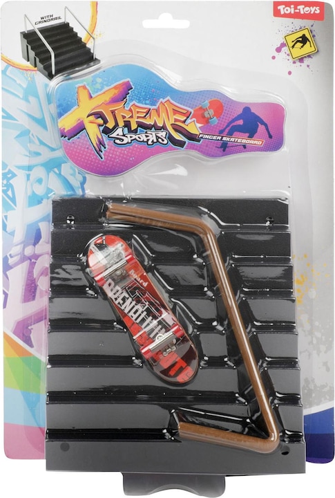 Actual product image Toi-Toys Skate Finger Skateboard Stairs