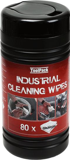 Image du produit Toolpack Serviettes de nettoyage pour les mains et outils (80 pcs)