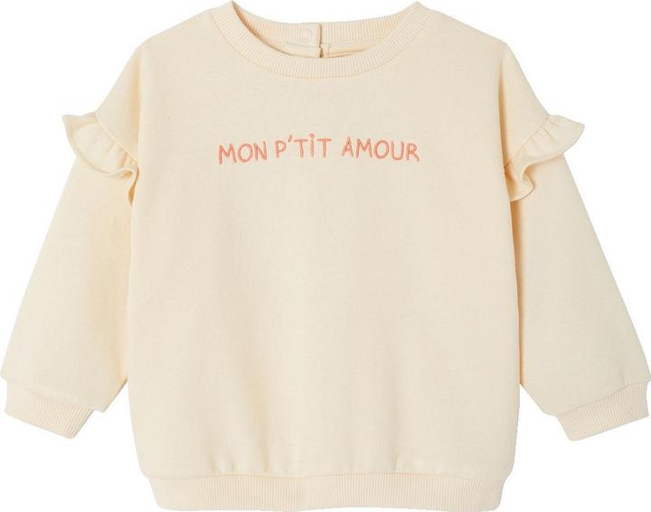 Produktbild Vertbaudet Baby Sweatshirt mit Rüschen, Recycling-Polyester (62)