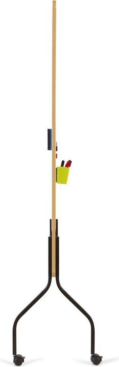 Actual product image Rocada NATURAL mobile presentation board, HxWxD 2000 x 1000 x 450 mm, whiteboard (100 x 120 cm)