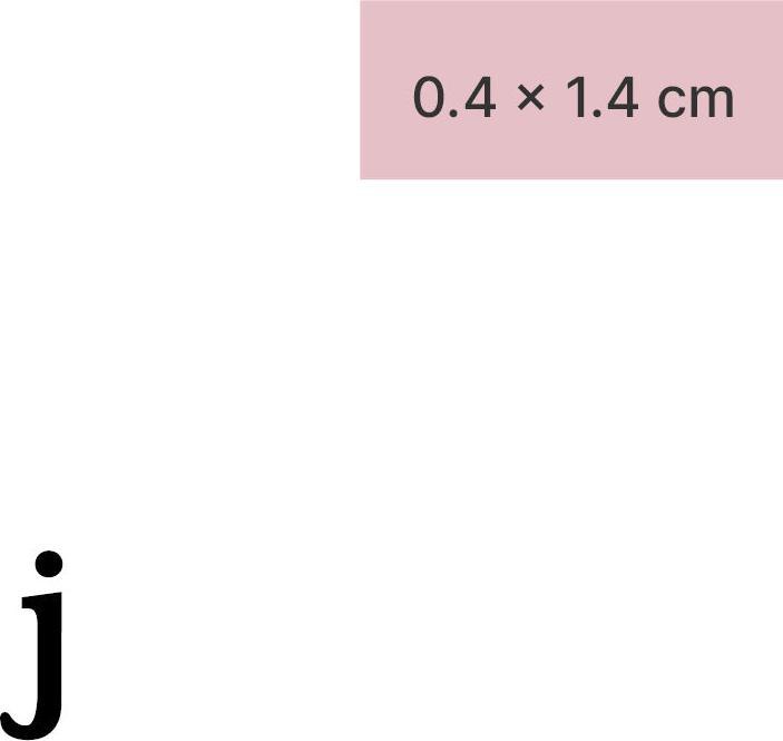 Produktbild minink Temporäres Tattoo – Kleinbuchstabe: j