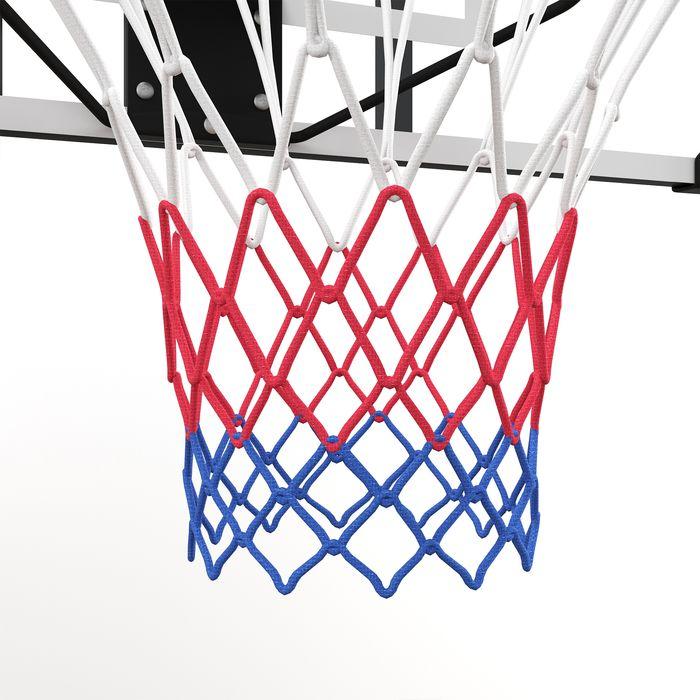 Actual product image Swisshandel24 Basketballkorb, Basketballbrett mit Korb, Wandmontage, für Outdoor, Stahl, weiss