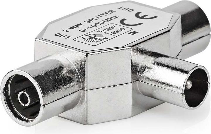 Image du produit Nedis Splitter coaxial IEC (Coaxia l) mâle - 2X IEC (Coaxia l) (Manifolds et Brancheurs)